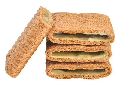 Preview: Knusprige Waffelkekse Le Meneghine Pistacchio von Bussy gefüllt mit grüner Pistaziencreme